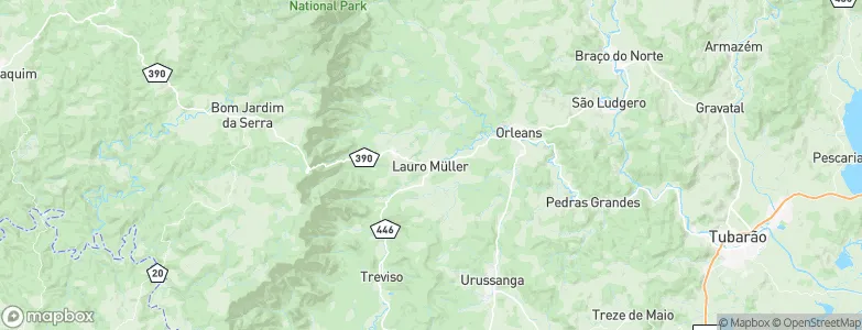 Lauro Muller, Brazil Map