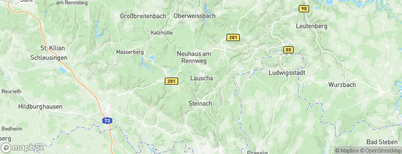Lauscha, Germany Map