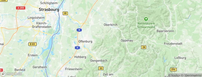 Lautenbach, Germany Map