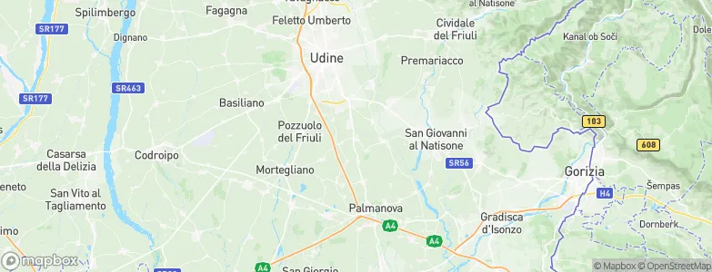 Lauzacco, Italy Map