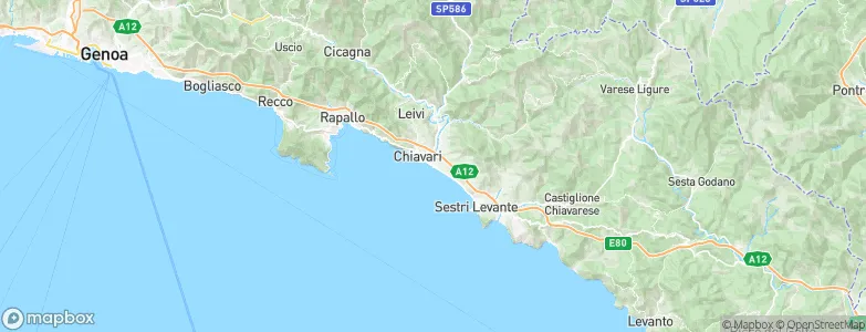 Lavagna, Italy Map