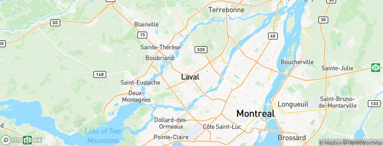 Laval, Canada Map
