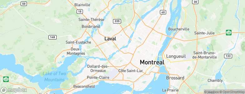 Laval-des-Rapides, Canada Map