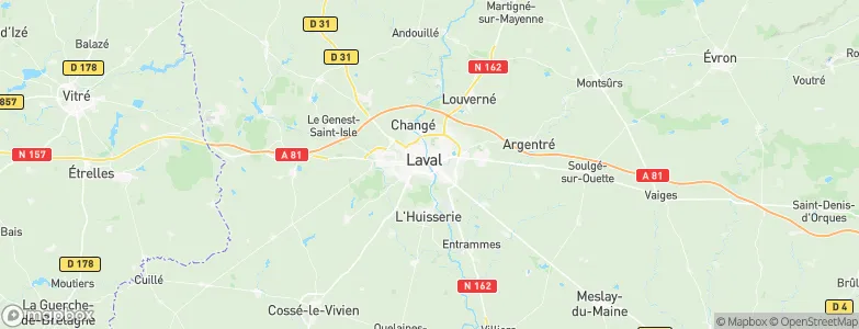 Laval, France Map