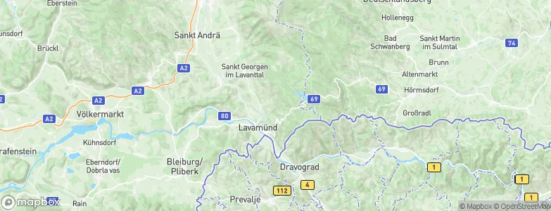 Lavamünd, Austria Map