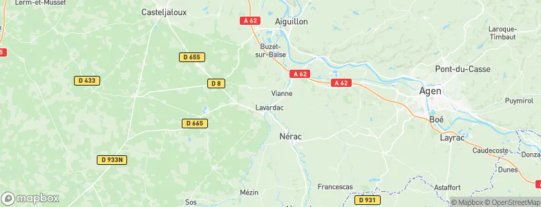 Lavardac, France Map