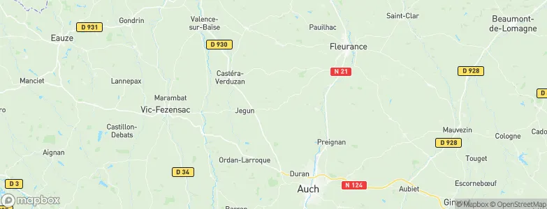 Lavardens, France Map
