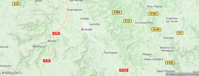 Lavaudieu, France Map