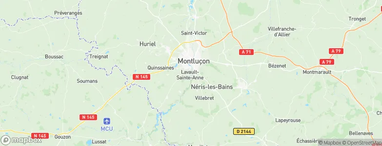 Lavault-Sainte-Anne, France Map
