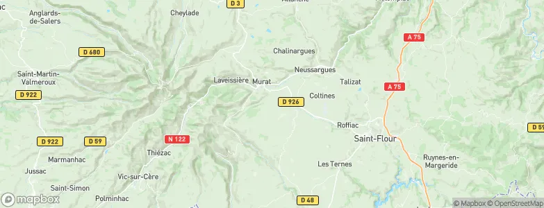 Laveissenet, France Map
