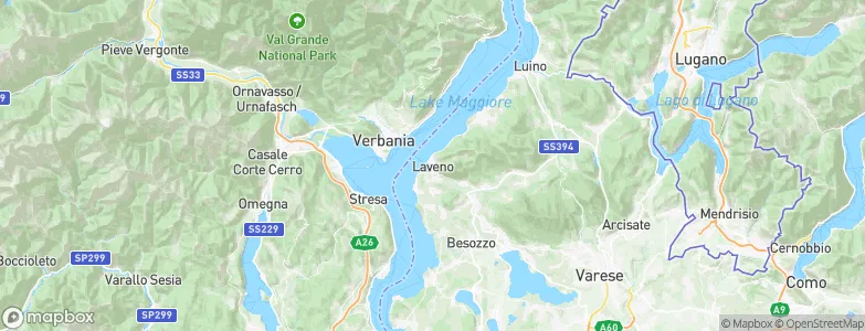 Laveno, Italy Map
