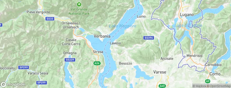Laveno-Mombello, Italy Map