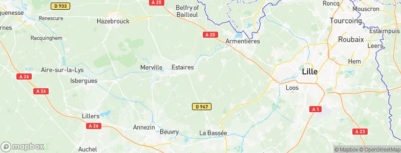 Laventie, France Map