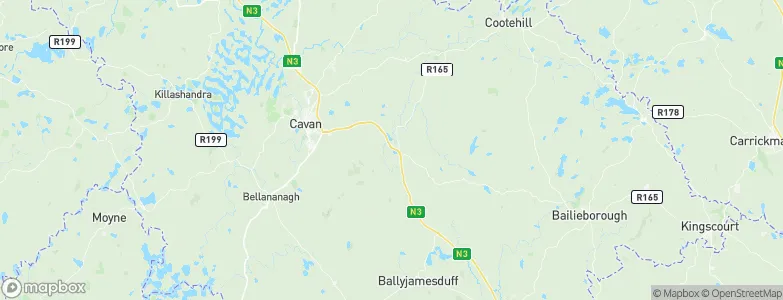Lavey, Ireland Map