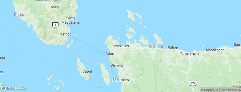 Lavezares, Philippines Map