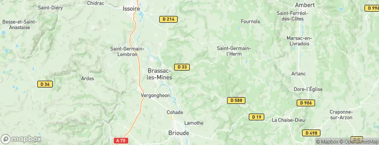 Lavialle, France Map