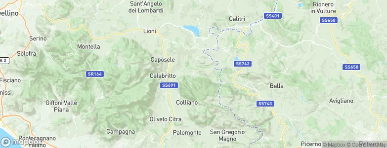 Laviano, Italy Map