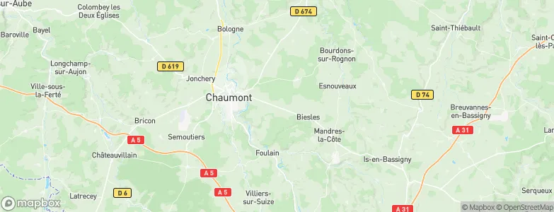 Laville-aux-Bois, France Map