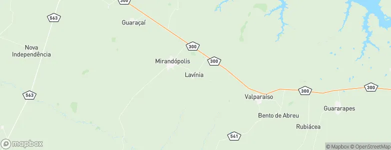 Lavínia, Brazil Map