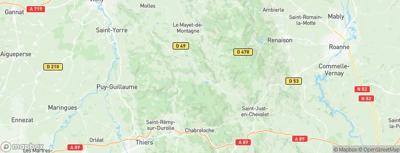 Lavoine, France Map