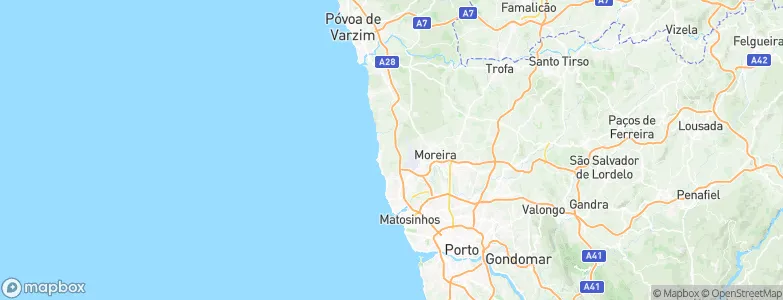 Lavra, Portugal Map