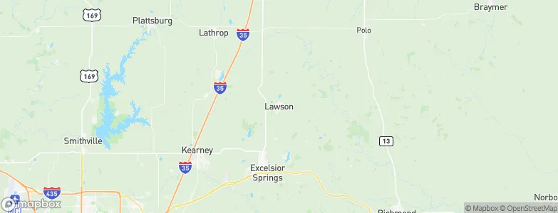 Lawson, United States Map