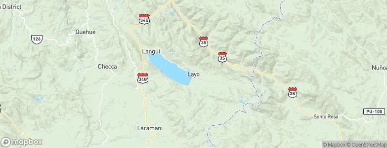 Layo, Peru Map