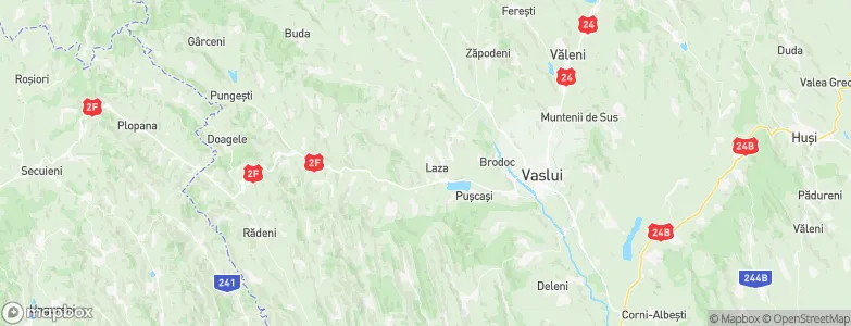 Laza, Romania Map