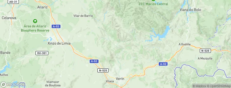 Laza, Spain Map