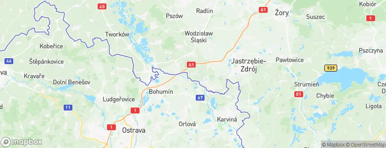 Łaziska, Poland Map