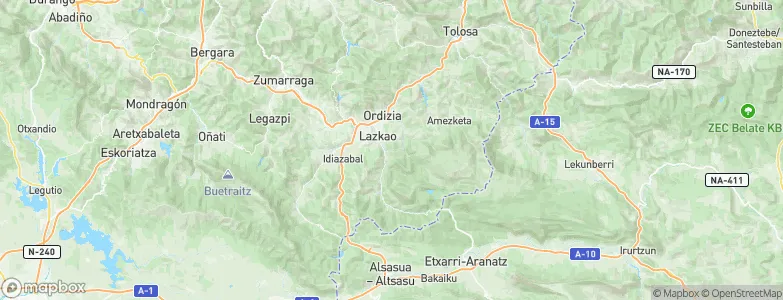 Lazkao, Spain Map