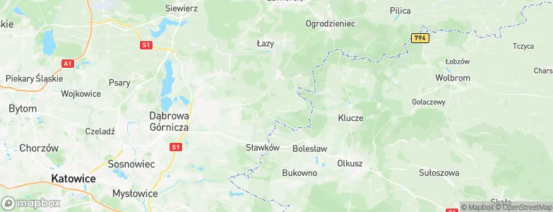 Łazy Bledowskie, Poland Map