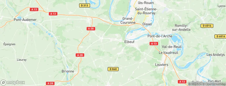 Le Bosc-Roger-en-Roumois, France Map