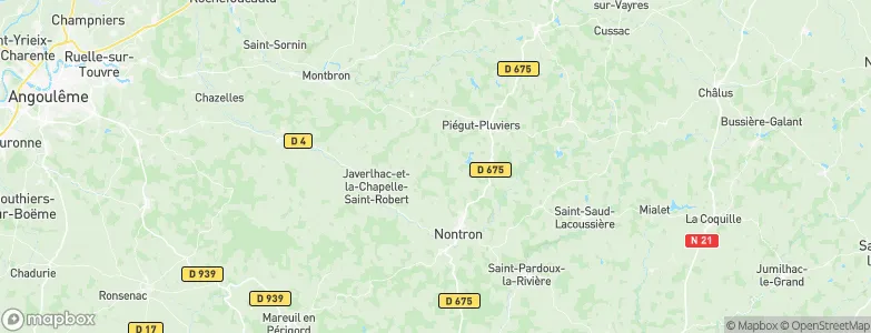 Le Bourdeix, France Map