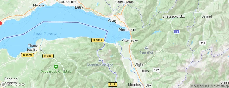 Le Bouveret, Switzerland Map