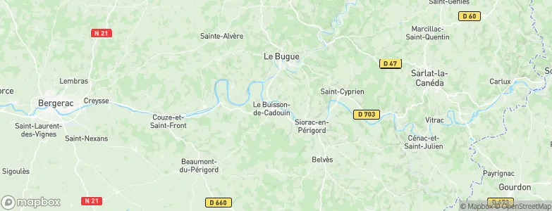 Le Buisson-de-Cadouin, France Map