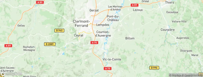 Le Cendre, France Map