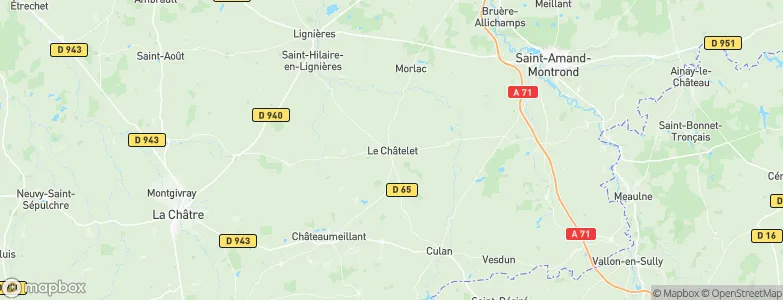 Le Châtelet, France Map
