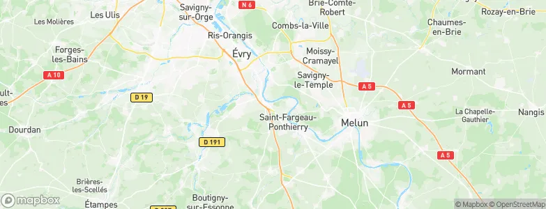 Le Coudray-Montceaux, France Map