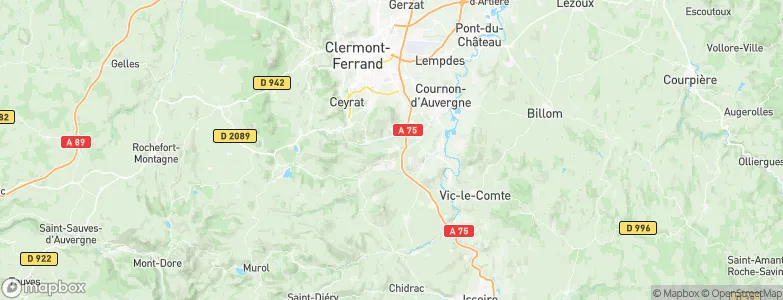 Le Crest, France Map