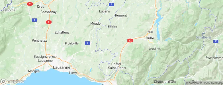 Le Flon, Switzerland Map