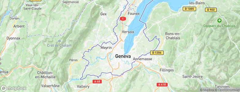 Le Grand-Saconnex, Switzerland Map
