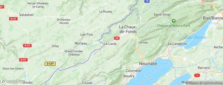 Le Locle, Switzerland Map