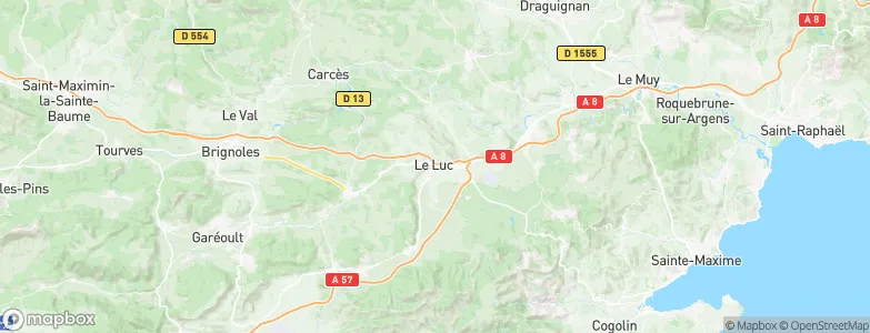 Le Luc, France Map