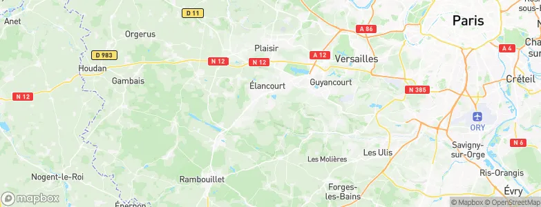 Le Mesnil-Saint-Denis, France Map