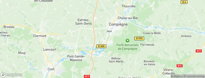 Le Meux, France Map