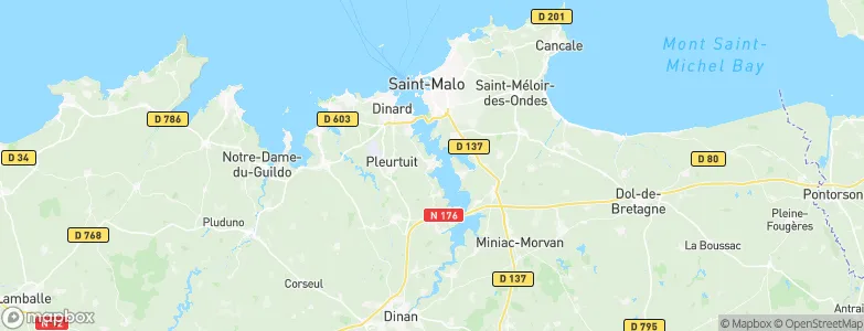 Le Minihic-sur-Rance, France Map