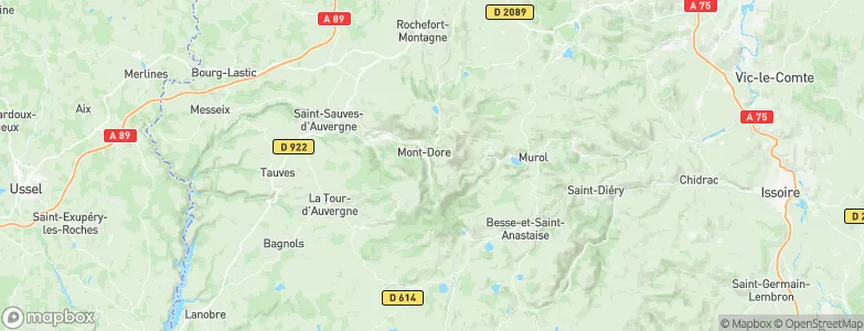 Le Mont-Dore, France Map