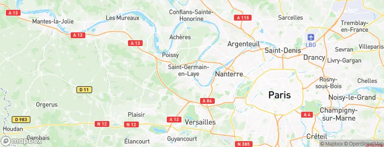 Le Pecq, France Map
