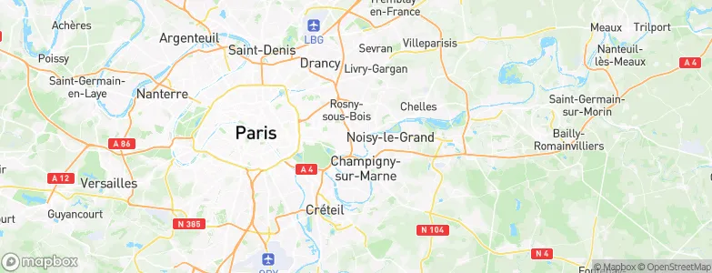 Le Perreux-sur-Marne, France Map